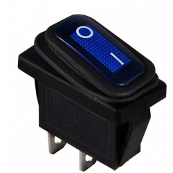 Перемикач TNSy KCD3-101WN BL/B з підсвічуванням IP54 синій (TNSy5500845)