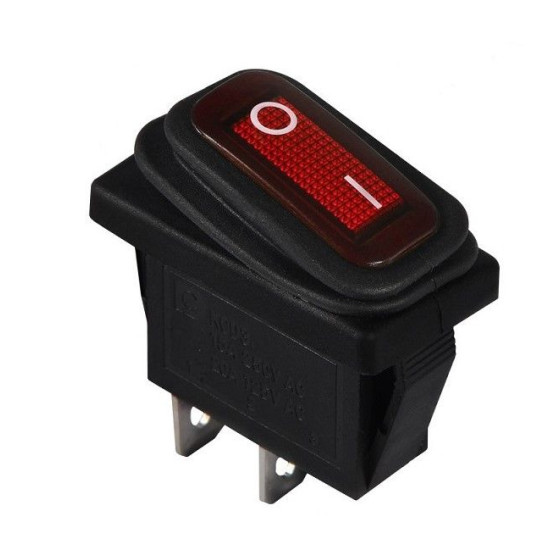 Перемикач TNSy KCD3-101WN R/B з підсвічуванням IP54 червоний (TNSy5500847)