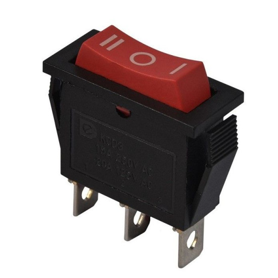 Перекидний перемикач TNSy KCD3-103 R/B червоний (TNSy5500850)