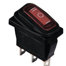 Перекидний перемикач TNSy KCD3-103W R/B IP54 червоний (TNSy5500852)
