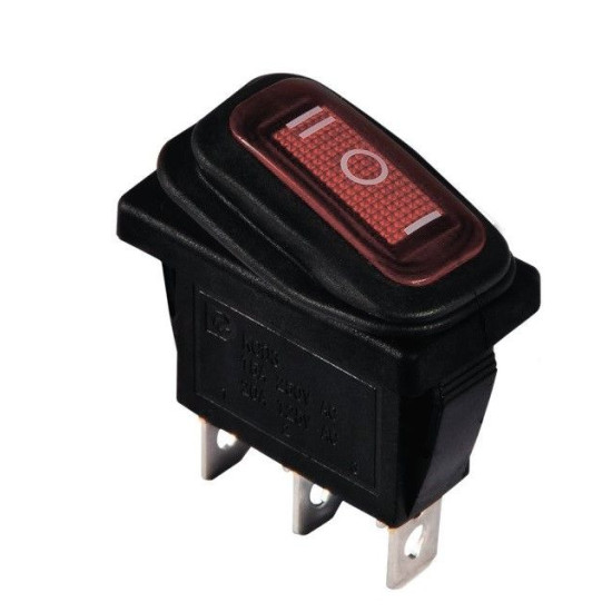 Перекидний перемикач TNSy KCD3-103W R/B IP54 червоний (TNSy5500852)
