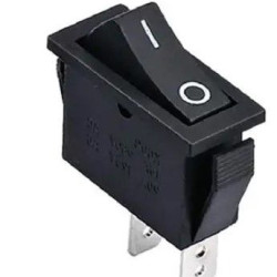 Перемикач TNSy KCD3-111 B/B без фіксації чорний (TNSy5500854)