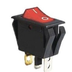 Перемикач TNSy KCD3-2-101NV R/B з підсвічуванням червоний (TNSy5500856)