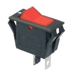 Перемикач TNSy KCD3-2-101V R/B з підсвічуванням червоний (TNSy5500858)