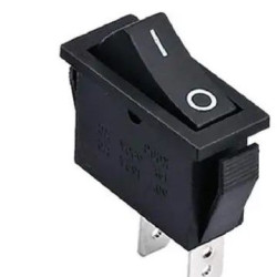 Перемикач WPC-03 TNSy KCD3-2-101V B/B з підсвічуванням червоний (TNSy5500859)