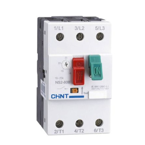 Автомат захисту двигуна Chint NS2-80B 40A-63A (495088)
