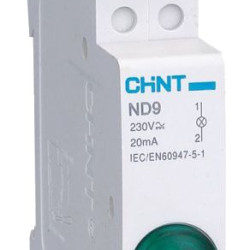 Модульний індикатор Chint ND9-1/G AC/DC230В зелений (594108)