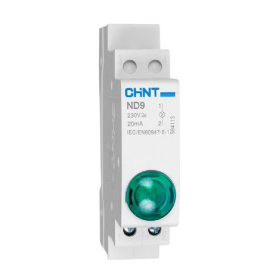 Модульний індикатор Chint ND9-1/B AC/DC230В синій (594123)
