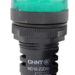 Індикатор Chint ND16-22DS/2 АС/DC 24В зелений (592940)