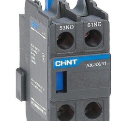 Фронтальний блок додаткових контактів Chint AX-3X/11 1NO+1NC для NXC (938256)