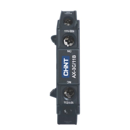 Боковий блок додаткових контактів Chint AX-3C/11B 1NO+1NC для NXC-250-630 (253591)