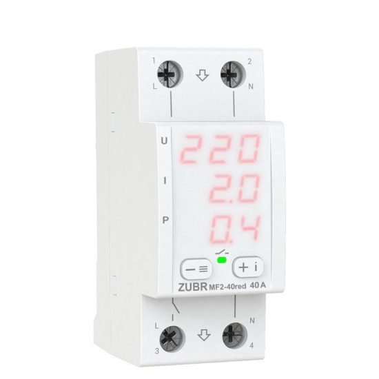 Реле напруги ZUBR MF2-40 red