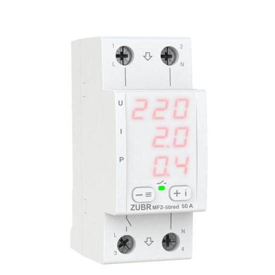 Реле напруги ZUBR MF2-50 red