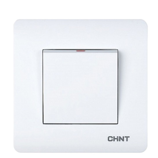 Прохідний вимикач 1-клавішний Chint NEW3 білий (715378)