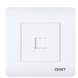 Інтернет розетка RJ-45 Chint NEW3 8-провідна біла (715395)