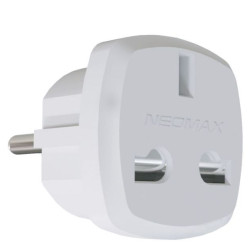 Адаптер британський Neomax білий (NX1029)