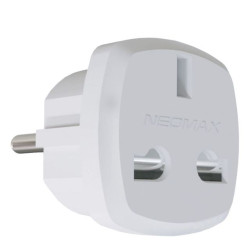 Адаптер британський Neomax білий (NX1029)
