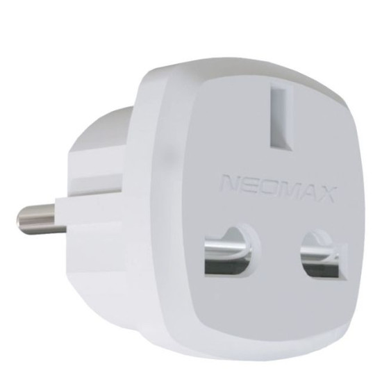 Адаптер британський Neomax білий (NX1029)