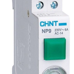 Модульна кнопка Chint NP9-12D3/1 з підсвіткою 1NO+2NC AC/DC 230В зелена (584075)