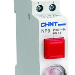 Модульна кнопка Chint NP9-12D3/2 з підсвіткою 1NO+2NC AC/DC 230В червона (584047)