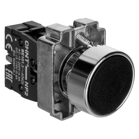 Кнопка Chint NP2-BA21 1NO IP40 чорна (573955)