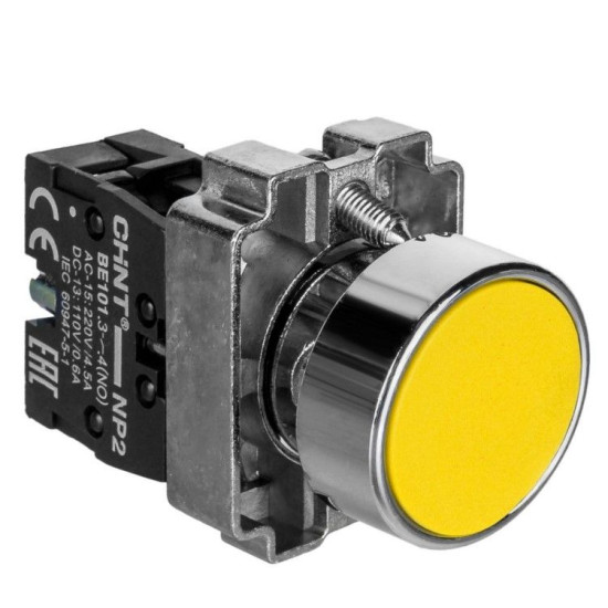 Кнопка Chint NP2-BA51 1NO IP40 жовта (573959)