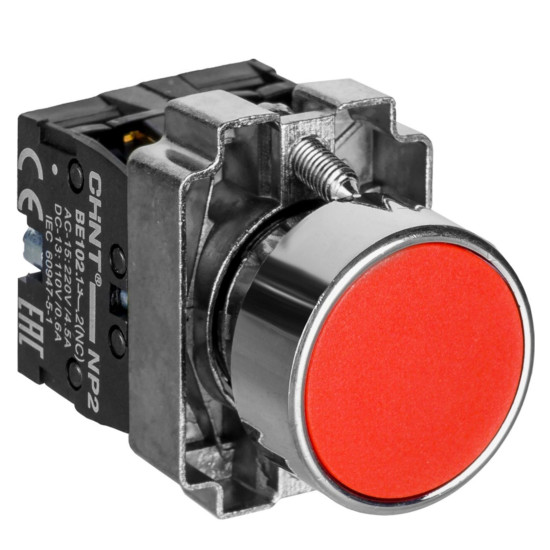 Кнопка Chint NP2-BA45 1NO+1NC IP40 червона (573966)
