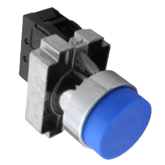 Кнопка Chint NP2-BL65 1NO+1NC IP40 синя (576041)