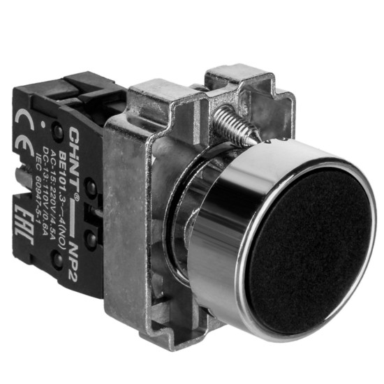 Кнопка Chint NP2-BL21 1NO IP40 чорна (576043)