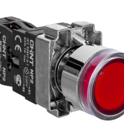 Кнопка Chint NP2-BW3461 230В червона 1NO IP40 (574080)