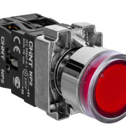 Кнопка Chint NP2-BW3462 230В червона 1NC IP40 (575421)