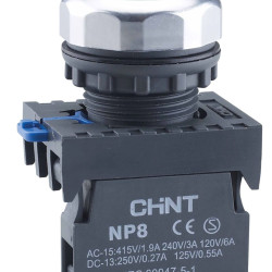Кнопка Chint NP8-10BN/3 1NO зелена IP65 (667232)