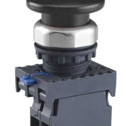 Кнопка грибок Chint NP8-10M/12 1NO Ø40мм із самоповерненням чорна IP65 (578935)