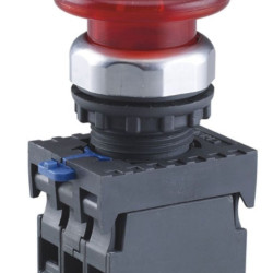 Кнопка грибок Chint NP8-11MD/14 1NO+1NC AC 110В-220В Ø40мм із самоповерненням червона IP65 (667285)