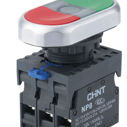 Подвійна кнопка Chint NP8-20S 2NO IP65 (667319)