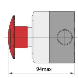 Кнопковий пост Chint NPH1-1009 1NC IP65 (587060)