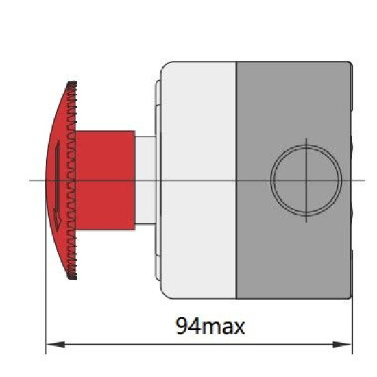 Кнопковий пост Chint NPH1-1009 1NC IP65 (587060)