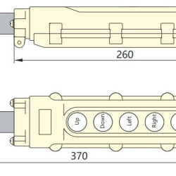 Тельферний пост Chint NP3-3 на 6 кнопки IP65 (586053)