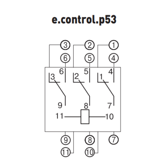 Роз'єм модульний E.Next e.control.p53s 5А на 3 групи контактів