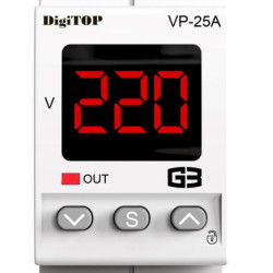Реле напруги DigiTOP VP-25A M2R (червоний індикатор)