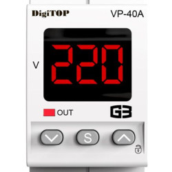 Реле напруги DigiTOP VP-40A M2R (червоний індикатор)