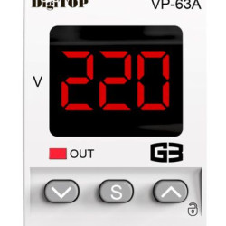Реле напруги DigiTOP VP-63A M2R (червоний індикатор)
