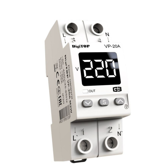 Реле напруги DigiTOP VP-20A M2W