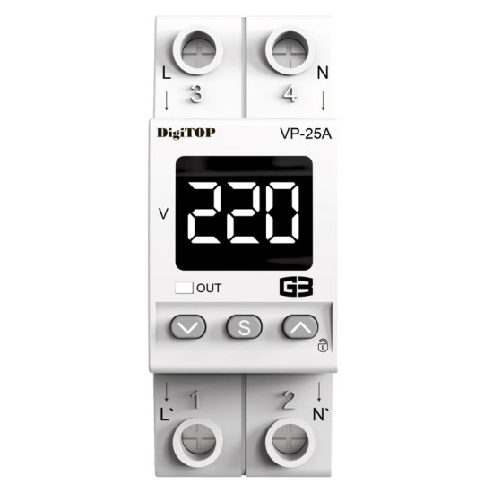 Реле напруги DigiTOP VP-25A M2W
