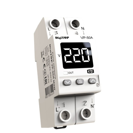 Реле напруги DigiTOP VP-50A M2W