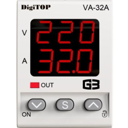 Реле напруги DigiTOP VA-32A M2R (червоний індикатор)