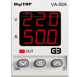 Реле напруги DigiTOP VA-50A M2R (червоний індикатор)