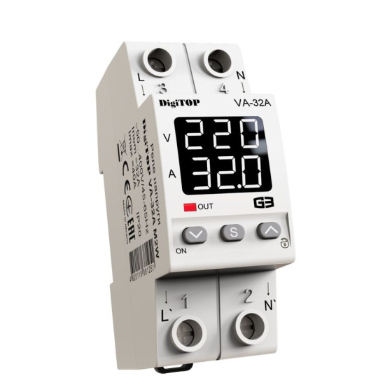 Реле напруги DigiTOP VA-32A M2W