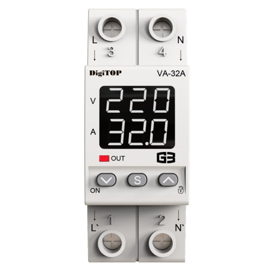 Реле напруги DigiTOP VA-32A M2W