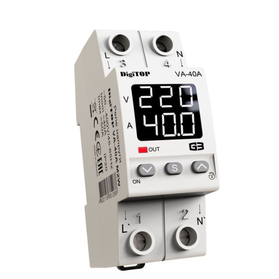 Реле напруги DigiTOP VA-40A M2W